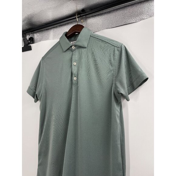Ministry Of Supply Apollo Mens Polo Shirt Small Green Sustainable Breathable - Picture 3 of 8